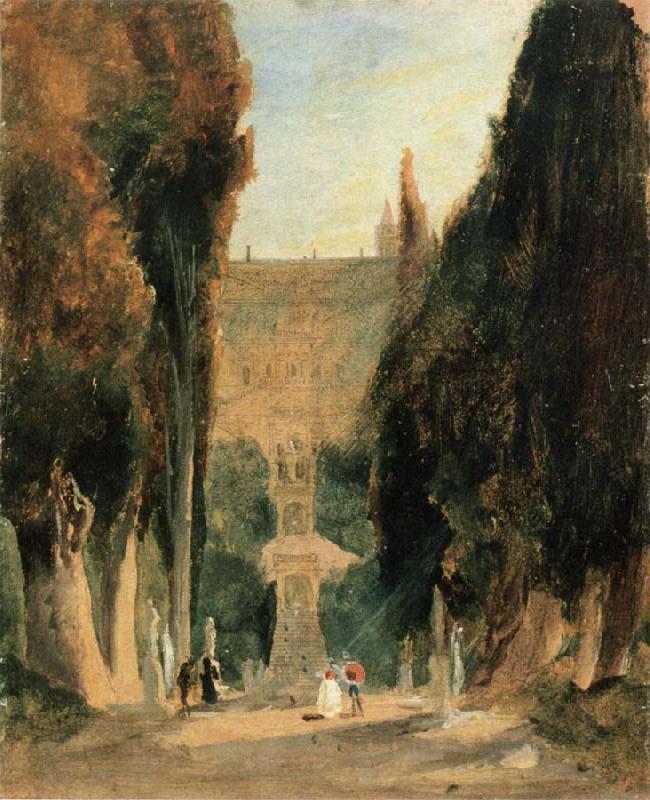 Carl Blechen Villa d-Este oil painting picture